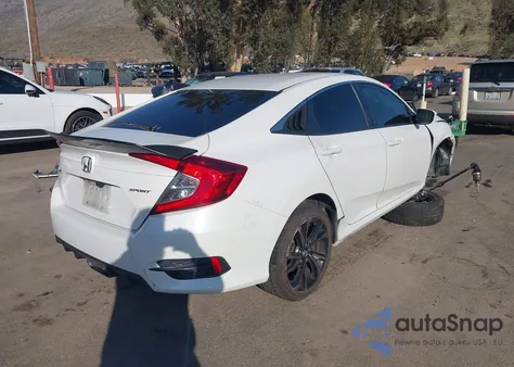 2019 Honda Civic Sport from USA, damaged, VIN 2HGFC2F83KH543756